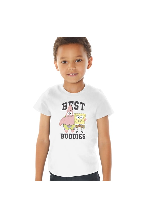 And Patrick, Best Buddies Kids T Shirt (4) for Toddler Boys and Girls, White