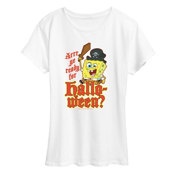 SpongeBob SquarePants - Arrr Ye Ready For Halloween - Women's Short Sleeve Graphic T-Shirt