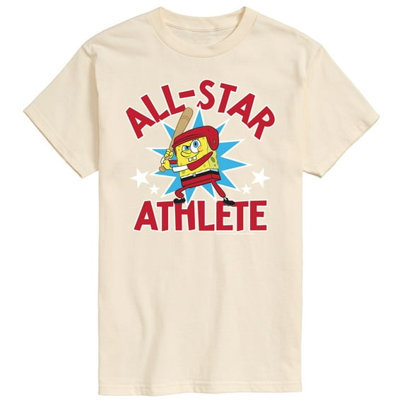 SpongeBob SquarePants - Baseball All Star - Men's Short Sleeve Graphic T-Shirt