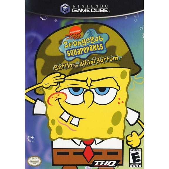 Restored SpongeBob SquarePants Battle for Bikini Bottom - Nintendo GameCube (Refurbished)