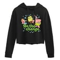 thumbnail image 1 of SpongeBob SquarePants - Be The Change - Juniors Cropped Pullover Hoodie, 1 of 6