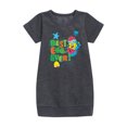 thumbnail image 1 of SpongeBob SquarePants - Best Egg Ever - Toddler And Youth Girls Fleece Dress, 1 of 5