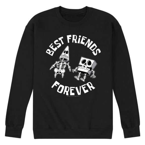 SpongeBob SquarePants - Best Friends Forever - Men's Crew Neck Fleece Pullover