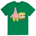 thumbnail image 1 of SpongeBob SquarePants - Best Friends Spongebob and Patrick - Men's Short Sleeve Graphic T-Shirt, 1 of 5