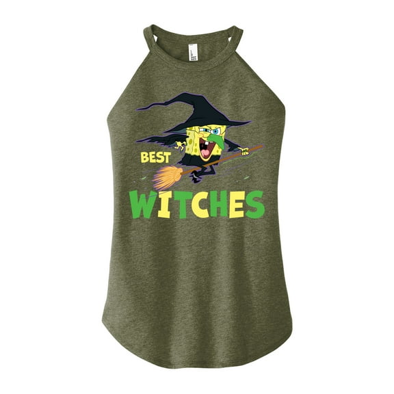 SpongeBob SquarePants - Best Witches - Juniors High Neck Tank Top