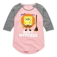 thumbnail image 1 of SpongeBob SquarePants - Best Witches - Toddler And Youth Girls Raglan Graphic T-Shirt, 1 of 6