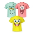 thumbnail image 1 of SpongeBob SquarePants Big Boys 3 Pack T-Shirts Toddler to Big Kid, 1 of 5