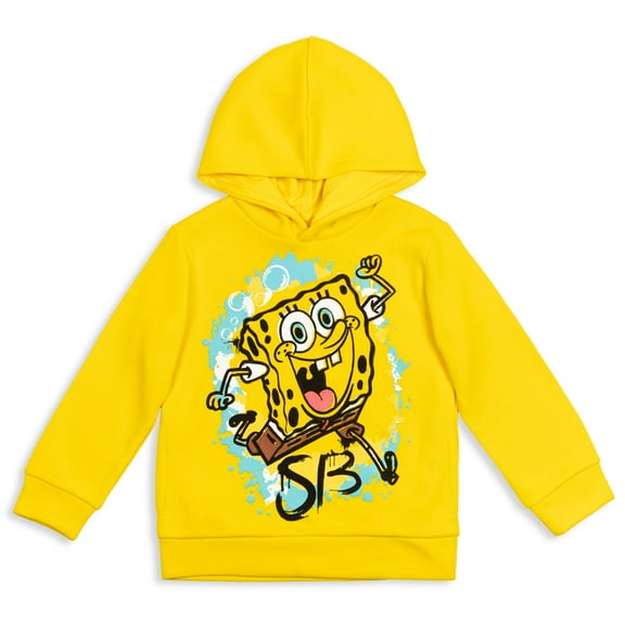 SpongeBob SquarePants Big Boys Fleece Pullover Hoodie Toddler to Big Kid