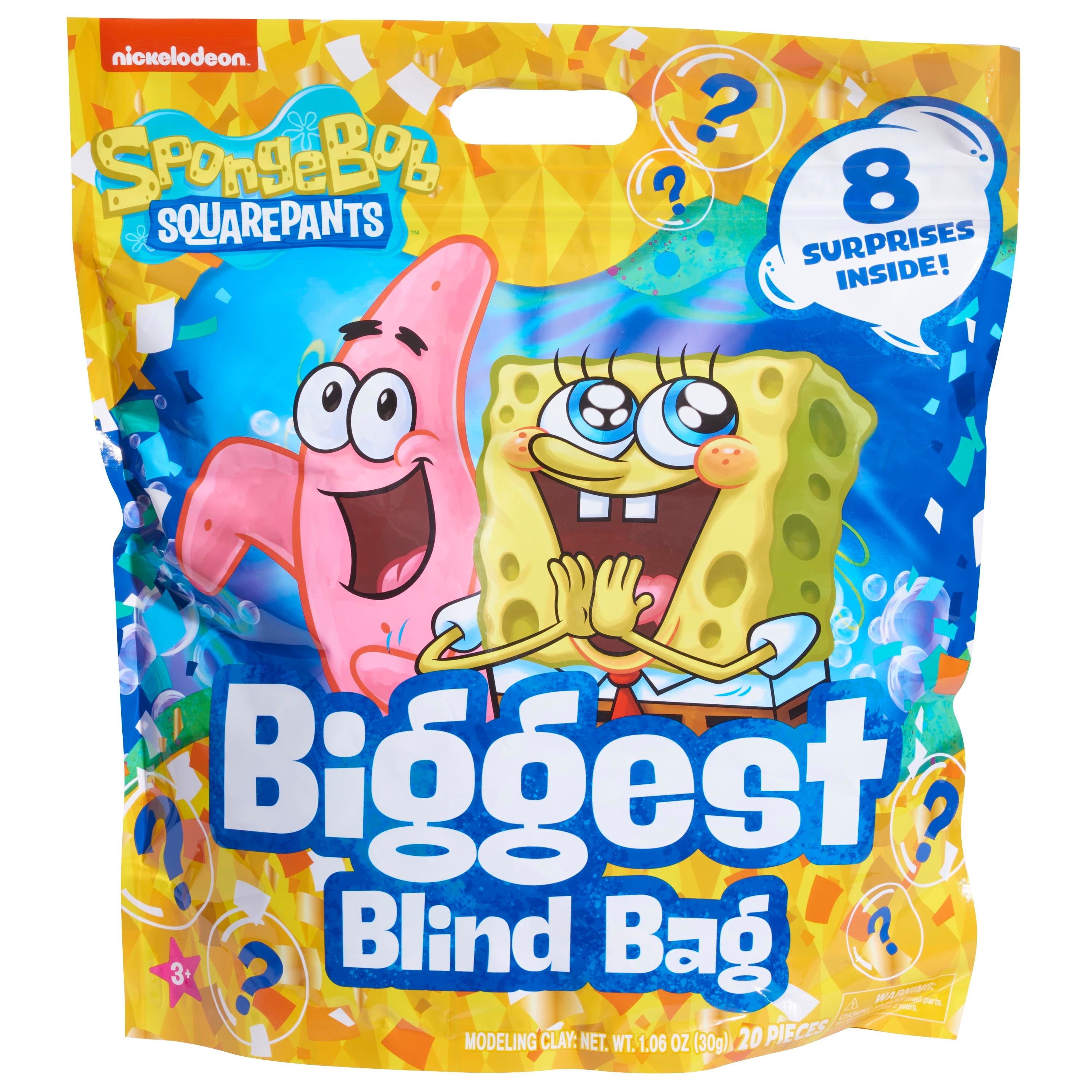 Spongebob Blind Bags Party Favors Bundle ~ 3 Pack Spongebob Keychain  Mystery Figures Plus Tattoos | Spongebob Squarepants Bag Clips for Kids