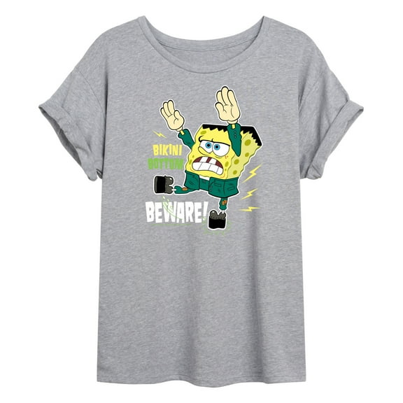 SpongeBob SquarePants - Bikini Bottom Beware - Women's Oversized T-Shirt