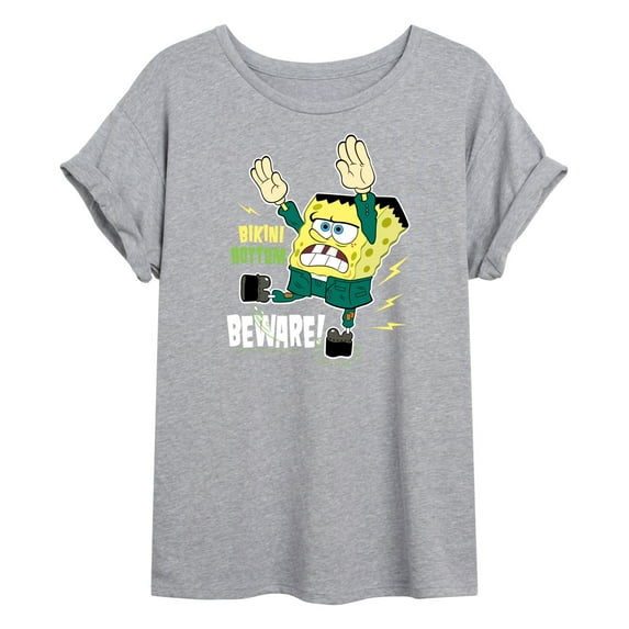 SpongeBob SquarePants - Bikini Bottom Beware - Women's Oversized T-Shirt