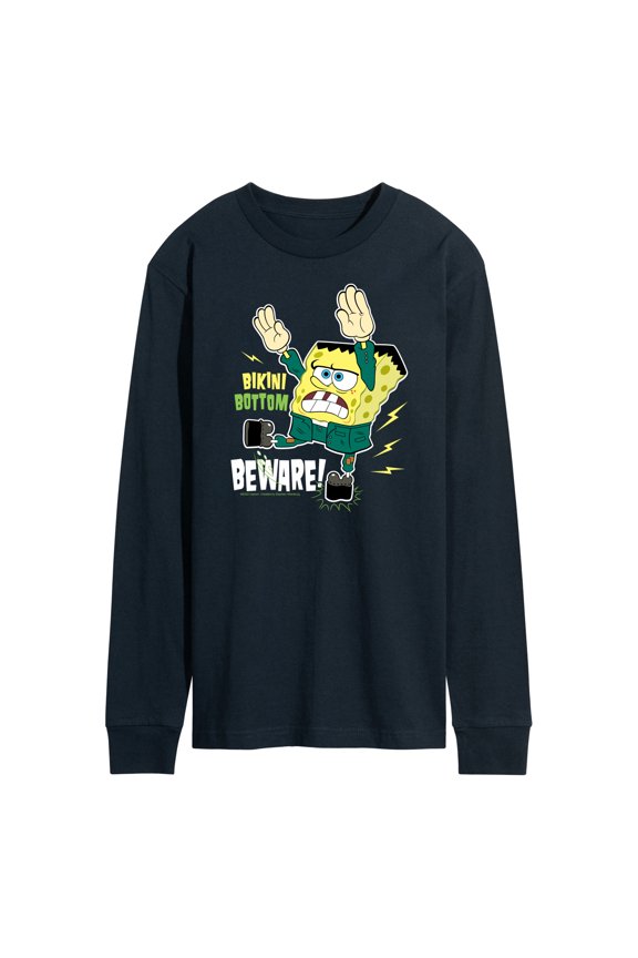 - Bikini Bottom Beware - Men's Long Sleeve T-Shirt