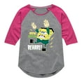 thumbnail image 1 of SpongeBob SquarePants - Bikini Bottom Beware - Toddler And Youth Girls Raglan Graphic T-Shirt, 1 of 5