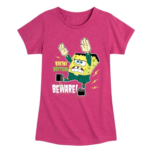 SpongeBob SquarePants - Bikini Bottom Beware - Toddler And Youth Girls Short Sleeve Graphic T-Shirt