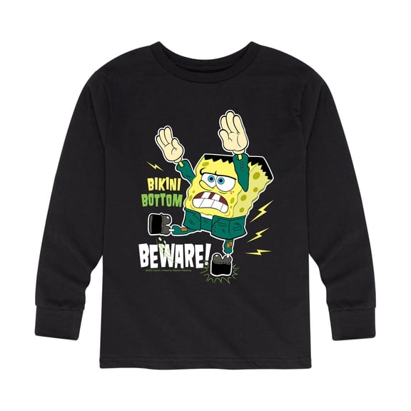 SpongeBob SquarePants - Bikini Bottom Beware - Toddler And Youth Long Sleeve Graphic T-Shirt