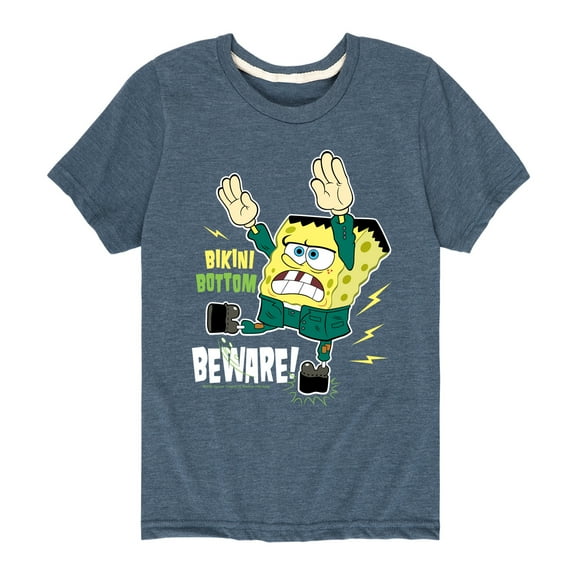SpongeBob SquarePants - Bikini Bottom Beware - Toddler And Youth Short Sleeve Graphic T-Shirt