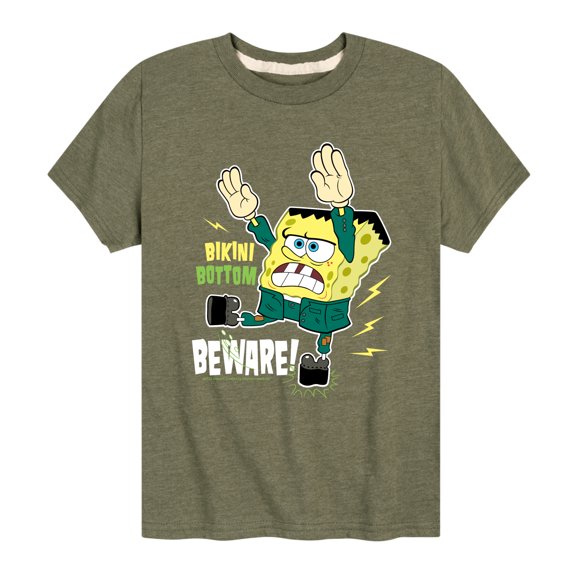 SpongeBob SquarePants - Bikini Bottom Beware - Toddler And Youth Short Sleeve Graphic T-Shirt