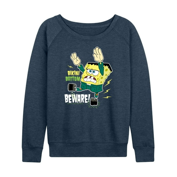 SpongeBob SquarePants - Bikini Bottom Beware - Women's Lightweight French Terry Long Sleeve Shirt