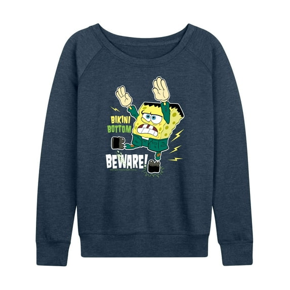 SpongeBob SquarePants - Bikini Bottom Beware - Women's Lightweight French Terry Long Sleeve Shirt