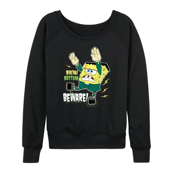 SpongeBob SquarePants - Bikini Bottom Beware - Women's Lightweight French Terry Long Sleeve Shirt