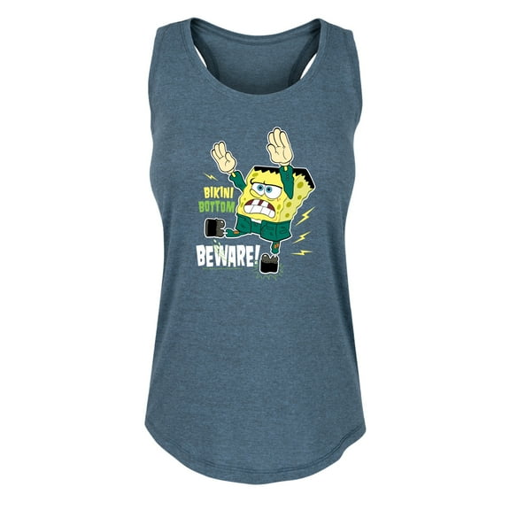 SpongeBob SquarePants - Bikini Bottom Beware - Women's Racerback Tank Top