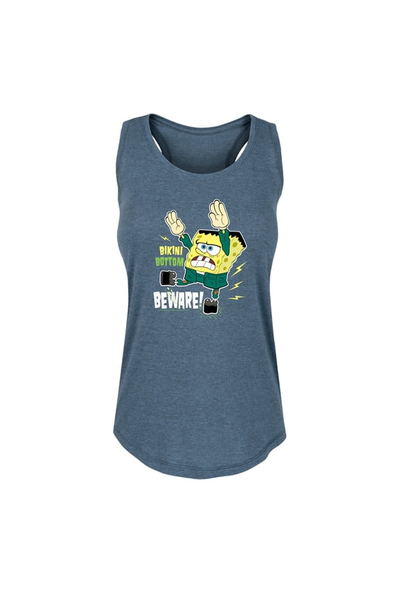 - Bikini Bottom Beware - Women's Racerback Tank Top