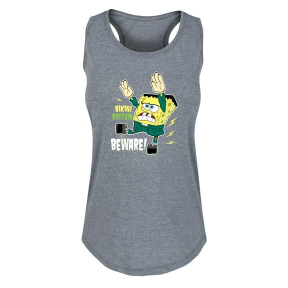 SpongeBob SquarePants - Bikini Bottom Beware - Women's Racerback Tank Top