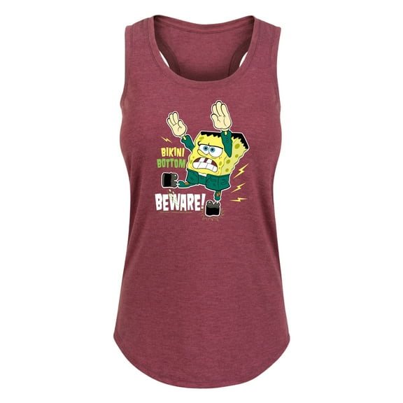 SpongeBob SquarePants - Bikini Bottom Beware - Women's Racerback Tank Top