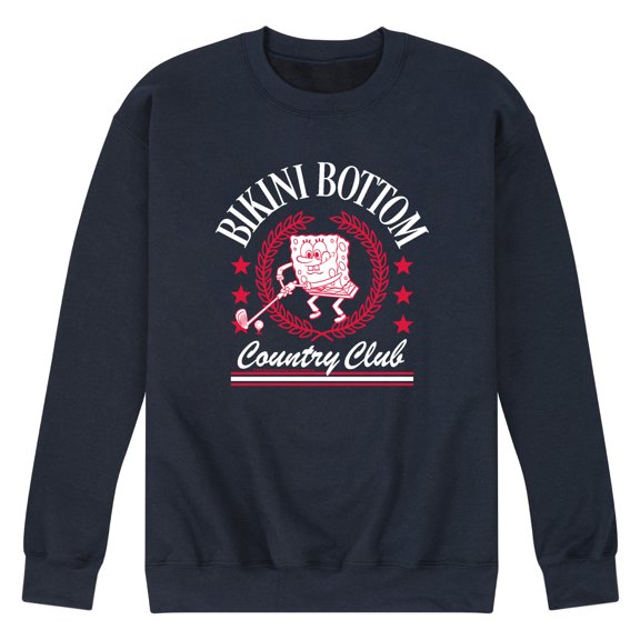 SpongeBob SquarePants - Bikini Bottom Country Club - Men's Crew Fleece Sweatshirt