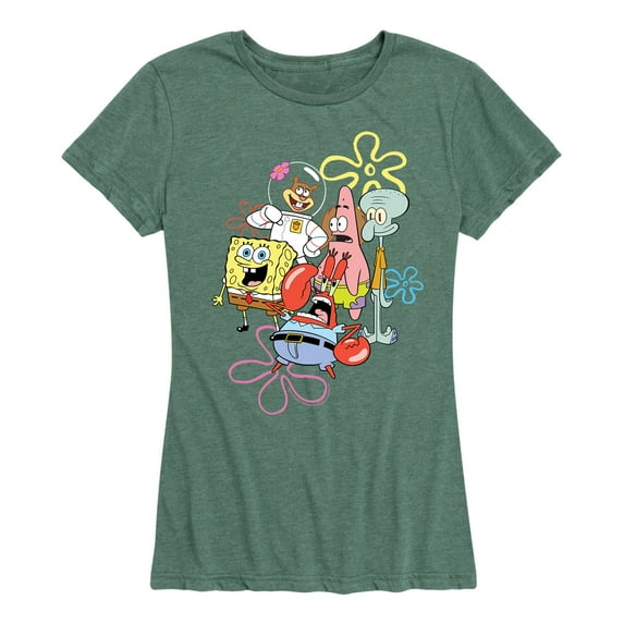 SpongeBob SquarePants - Bikini Bottom Crew - Women's Short Sleeve Graphic T-Shirt