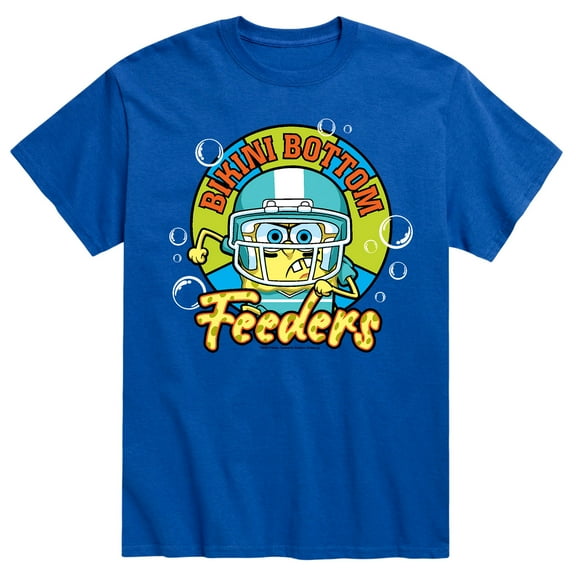 SpongeBob SquarePants - Bikini Bottom Feeders Football - Men's Short Sleeve Graphic T-Shirt