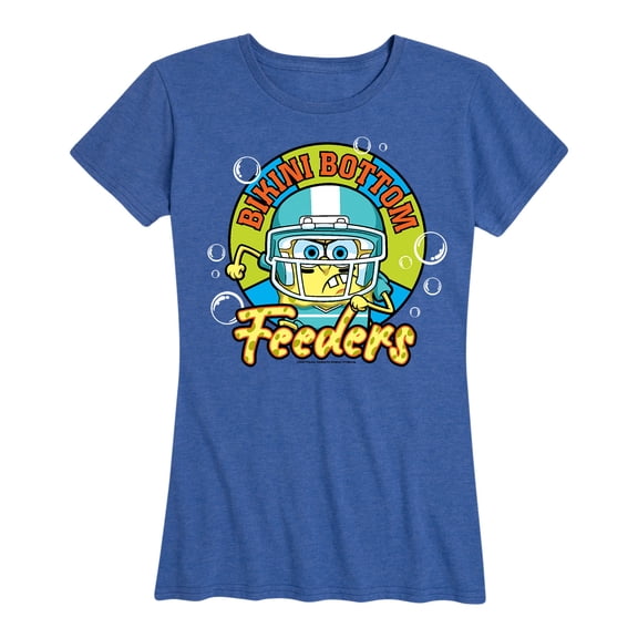 SpongeBob SquarePants - Bikini Bottom Feeders Football - Women's Short Sleeve Graphic T-Shirt