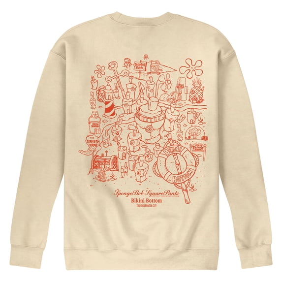 SpongeBob SquarePants - Bikini Bottom - Men's Crew Fleece Sweatshirt