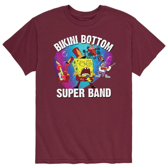 SpongeBob SquarePants - Bikini Bottom Super Band - Men's Short Sleeve Graphic T-Shirt