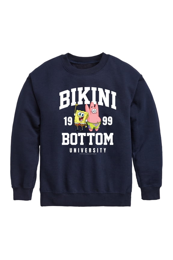 - Bikini Bottom University - Toddler & Youth Crewneck Fleece Sweatshirt