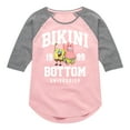 thumbnail image 1 of SpongeBob SquarePants - Bikini Bottom University - Toddler & Youth Girls Raglan Graphic T-Shirt, 1 of 5
