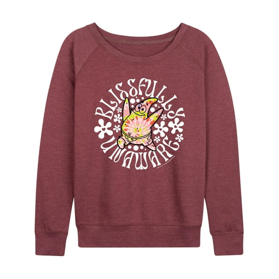 SpongeBob SquarePants - Blissfully Unaware - Women's Lightweight French Terry Long Sleeve Shirt