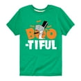 thumbnail image 1 of SpongeBob SquarePants - Boo-tiful - Toddler And Youth Short Sleeve Graphic T-Shirt, 1 of 6