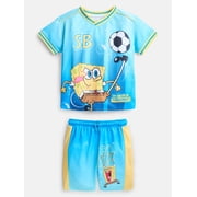 SpongeBob SquarePants Boys Graphic Soccer Jersey and Shorts Set, 2-Piece, Sizes 4-16