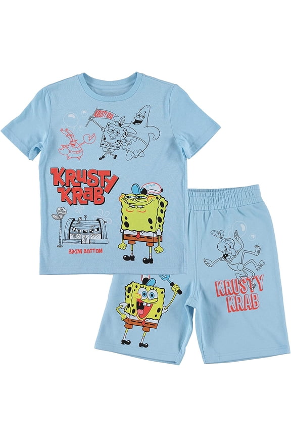 SpongeBob SquarePants Boy's T-Shirt and Shorts Bundle