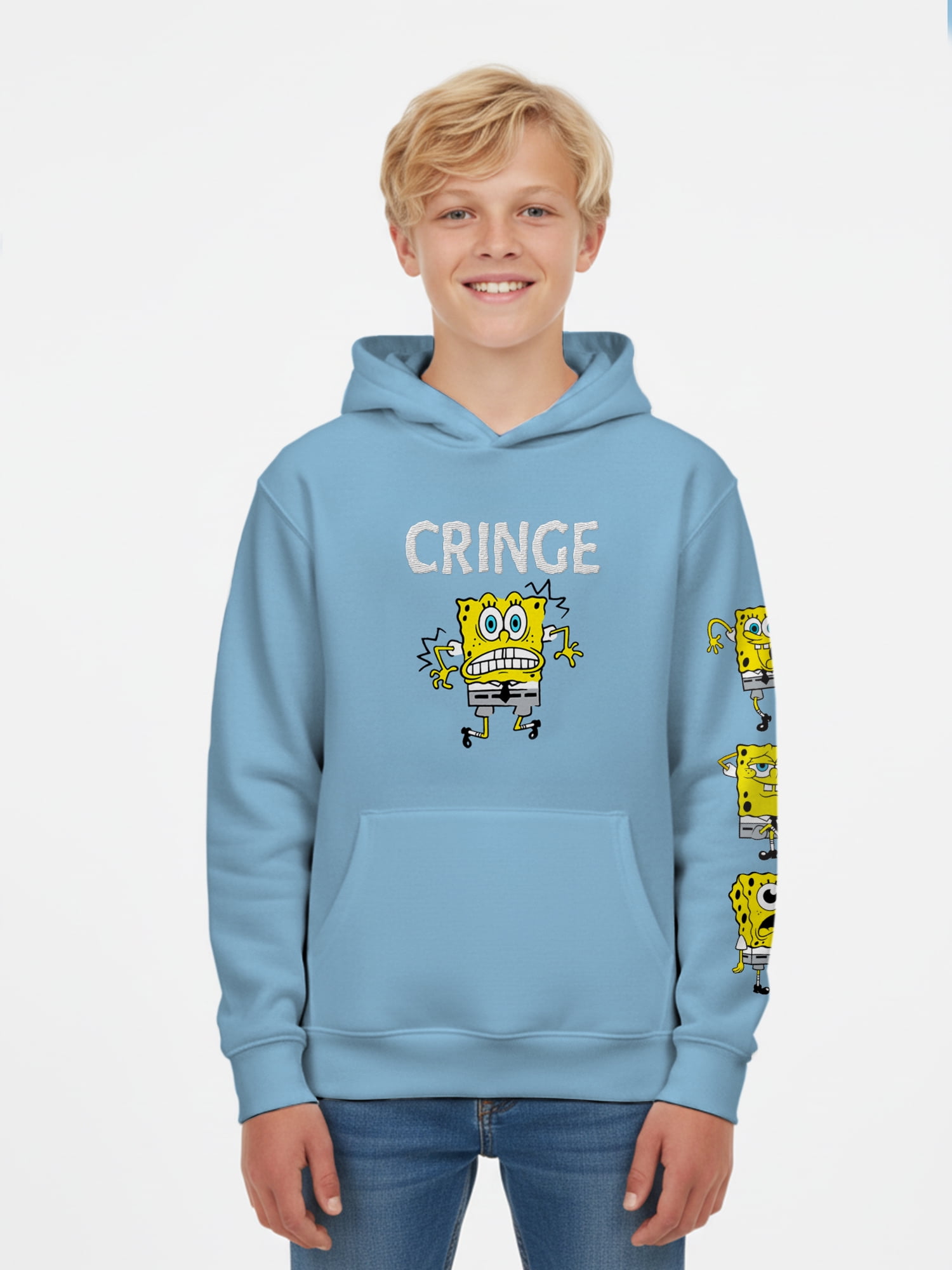 SpongeBob SquarePants, Boys' & Big Boys' Graphic Hoodie, Sizes 4-18