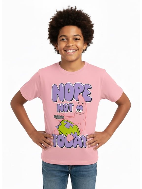, Boys' & Big Boys' Graphic T-Shirt, Nope Patrick, Sizes 4-18