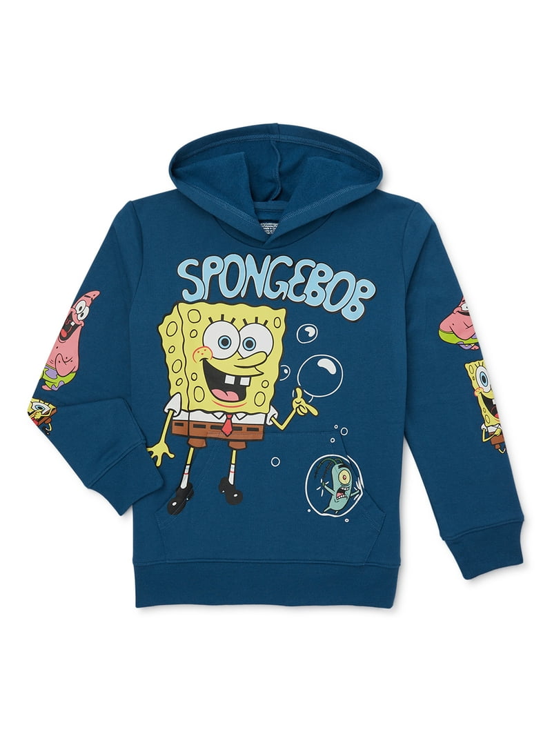 SpongeBob SquarePants Boys Graphic Hoodie Sweatshirt, Sizes