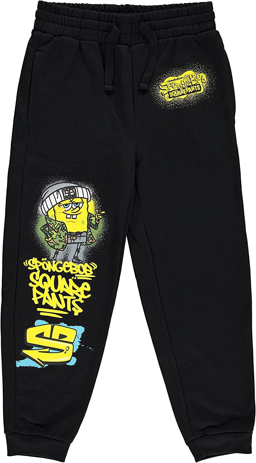 SpongeBob SquarePants Boys Jogger Sweatpants - Sizes 4-20 - Walmart.com