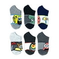 thumbnail image 1 of SpongeBob SquarePants, Boys No-Show Socks, 6-Pack, Sizes S-L, 1 of 6
