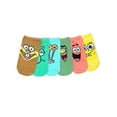 thumbnail image 1 of SpongeBob SquarePants Boys No-Show Socks, 6-Pack, Sizes S/M-M/L, 1 of 12