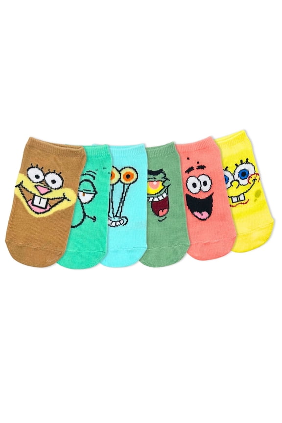 Boys No-Show Socks, 6-Pack, Sizes S/M-M/L