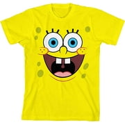 SpongeBob SquarePants Boys' SpongeBob Happy Big Face Graphic T-Shirt, S