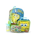 thumbnail interactive-video image 1 of SpongeBob SquarePants Boys or Girls 17" 5-Piece Backpack Set, Green, 1 of 5