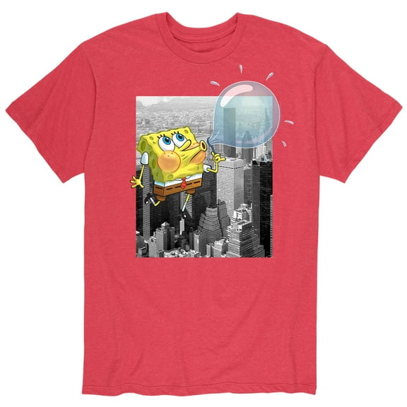 SpongeBob SquarePants - Bubble Ballon Sky High - Men's Short Sleeve Graphic T-Shirt